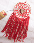 6” Red Dreamcatcher w/ Desert Jasper